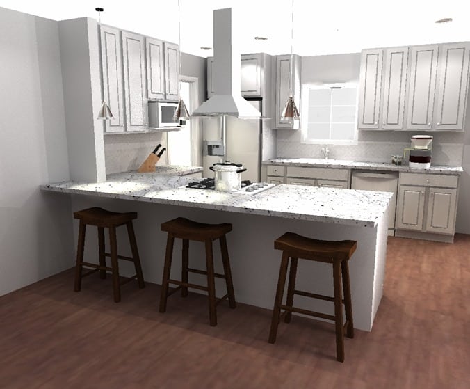 kitchen floor plans with island